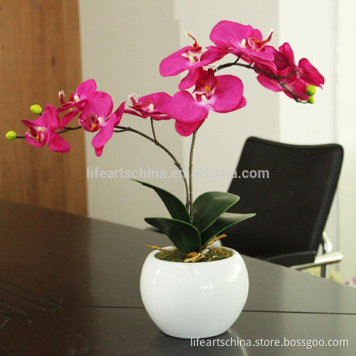 new design artificial orchid in pot flower bonsai